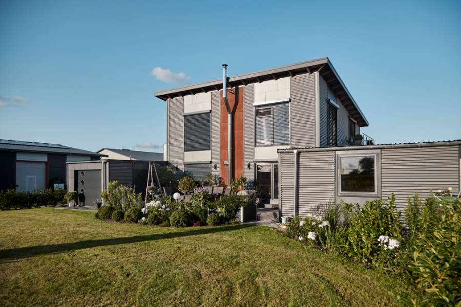 Ny bølge indenfor boligbyggeri med stålprofiler, Nylanndamm in 24980 Schafflund